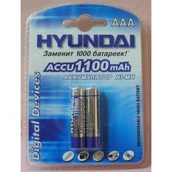 Аккумуляторы и батарейки Hyundai 2xAAA 1100 mAh