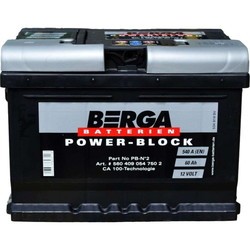 Автоаккумуляторы Berga 580 406 074