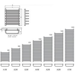 Полотенцесушители Radeco A/M A5-400/M