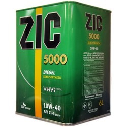 Моторное масло ZIC 5000 10W-40 6L