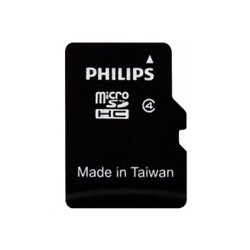 Карты памяти Philips microSDHC Class 4 4Gb