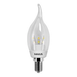 Лампочки Maxus 1-LED-267 C37 CT-C 3W 3000K E14 CR
