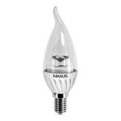 Лампочки Maxus 1-LED-281 C37 CT-C 4W 3000K E14 AP