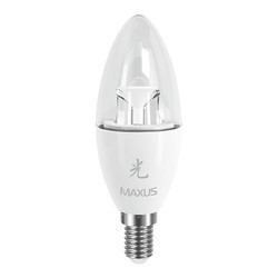 Лампочки Maxus Sakura 1-LED-422 C37 CL-C 6W 5000K E14 AP