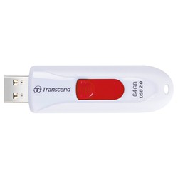 USB Flash (флешка) Transcend JetFlash 590 64Gb (белый)