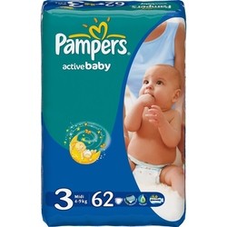 Подгузники (памперсы) Pampers Active Baby 3 / 62 pcs