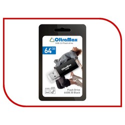 USB Flash (флешка) OltraMax 30 64Gb (черный)