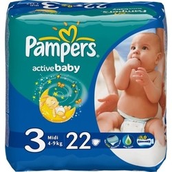 Подгузники Pampers Active Baby 3 / 22 pcs