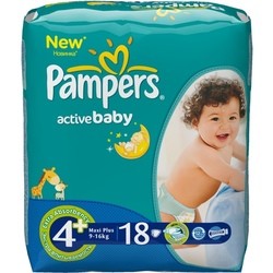 Подгузники Pampers Active Baby 4 Plus / 18 pcs