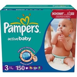 Подгузники (памперсы) Pampers Active Baby 3 / 150 pcs