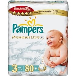 Подгузники Pampers Premium Care 3 / 80 pcs