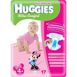 Подгузники (памперсы) Huggies Ultra Comfort Girl 4 Plus / 17 pcs