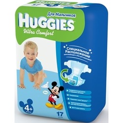 Подгузники Huggies Ultra Comfort Boy 4 Plus / 17 pcs