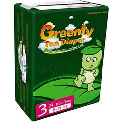 Подгузники (памперсы) Greenty Tea Diaper 3 / 24 pcs