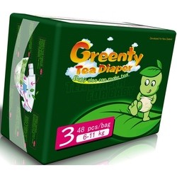 Подгузники (памперсы) Greenty Tea Diaper 3 / 24 pcs