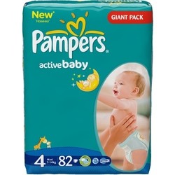 Подгузники (памперсы) Pampers Active Baby 4 / 82 pcs