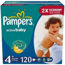 Подгузники Pampers Active Baby 4 Plus / 120 pcs