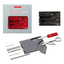 Нож / мультитул Victorinox SwissCard (черный)