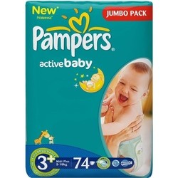 Подгузники (памперсы) Pampers Active Baby 3+ / 21 pcs