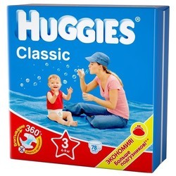 Подгузники (памперсы) Huggies Classic 3 / 3 pcs