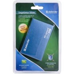 Картридер/USB-хаб Defender Septima Slim