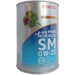 Моторное масло Toyota Motor Oil 0W-20 SM 1L