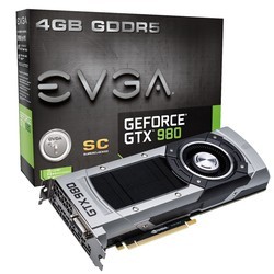 Видеокарты EVGA GeForce GTX 980 04G-P4-2982-KR