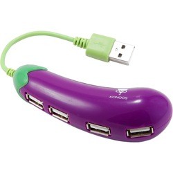 Картридер/USB-хаб Konoos UK-45