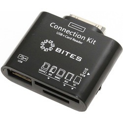 Картридер/USB-хаб 5bites RES-104BK