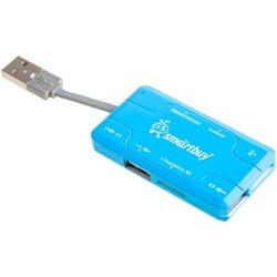 Картридер/USB-хаб SmartBuy SBRH-750 (черный)
