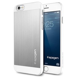 Чехол Spigen Aluminum Fit for iPhone 6 (серебристый)