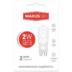 Лампочки Maxus 1-LED-201 2W 3000K G9