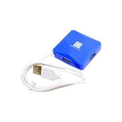 Картридер/USB-хаб 5bites HB24-202 (синий)