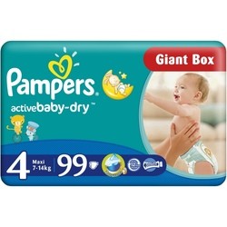 Подгузники (памперсы) Pampers Active Baby-Dry 4 / 99 pcs