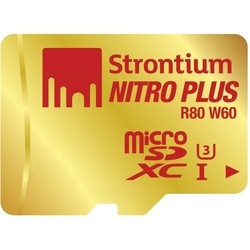 Карты памяти Strontium Nitro Plus microSDXC UHS-I U3 128Gb