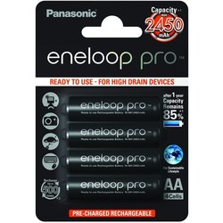 Аккумуляторная батарейка Panasonic Eneloop Pro 4xAA 2450 mAh