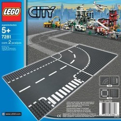Конструктор Lego T-Junction and Curved Road Plates 7281