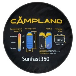 Спальный мешок Campland Sunfast 350