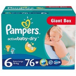 Подгузники Pampers Active Baby-Dry 6 / 76 pcs