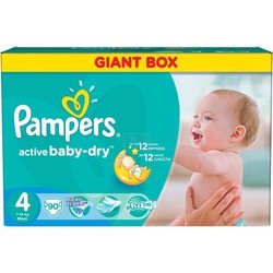 Подгузники Pampers Active Baby-Dry 4 / 90 pcs