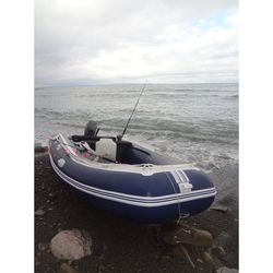Надувная лодка Solar 450K (синий)