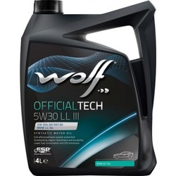 Моторное масло WOLF Officialtech 5W-30 LL-III 4L