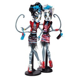 Кукла Monster High Zombie Shake Meowlody and Purrsephone BJR16