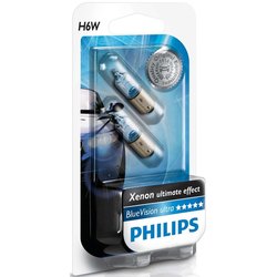 Автолампа Philips BlueVision Ultra H6W 2pcs