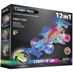 Конструктор Laser Pegs Indy Car 870b 12 in 1