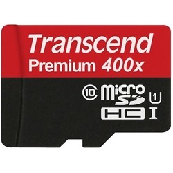 Карта памяти Transcend Premium 400X microSDHC UHS-I 16Gb