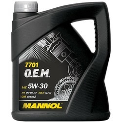 Моторное масло Mannol 7701 O.E.M. 5W-30 4L