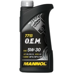 Моторное масло Mannol 7713 O.E.M. 5W-30 1L
