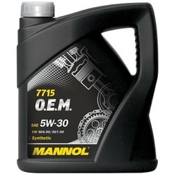 Моторное масло Mannol 7715 O.E.M. 5W-30 5L