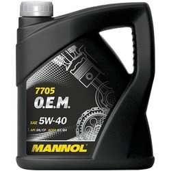 Моторное масло Mannol 7705 O.E.M. 5W-40 4L
